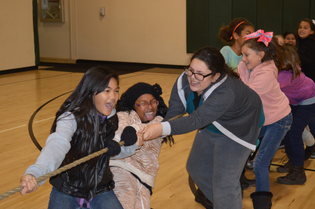 Del Paso Heights students at Sly Park outdoor science camp