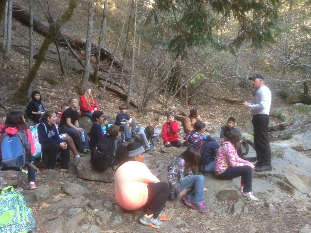 Woodlake Elementary sixth graders at Sly Park Science Camp